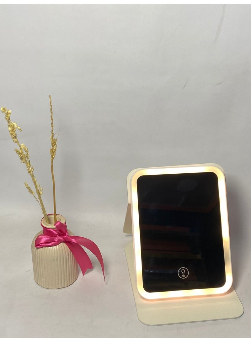 Lighted Magic Mirror - LED Frame - Perfect for Adding Modern Touch to Home Decor - rectangle Design with LED Light Built in Frame - Great as Makeup Mirror 3different lights may vary color - Image 2